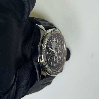 Breitling Unitime 49mm Black Chronograph Dial Watch Ref# AB0521 - Happy Jewelers Fine Jewelry Lifetime Warranty