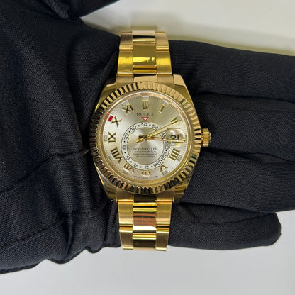 Rolex Sky-Dweller 42mm Silver Dial Watch Ref# 326938 - Happy Jewelers Fine Jewelry Lifetime Warranty
