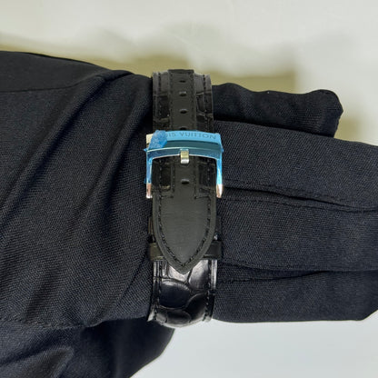 Louis Vuitton Tambour 44mm Black Dial Watch Ref# Q102B - Happy Jewelers Fine Jewelry Lifetime Warranty