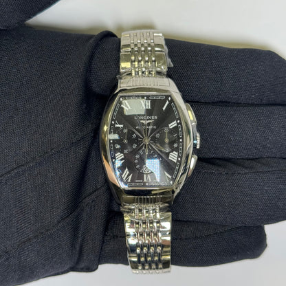 Longines Evidenza 31mm Black Dial Watch Ref#L2.156.4.51.6 - Happy Jewelers Fine Jewelry Lifetime Warranty