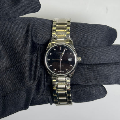 Longines Moonphase 29mm Black Dial Watch Ref#L2.257.4.57.6 - Happy Jewelers Fine Jewelry Lifetime Warranty