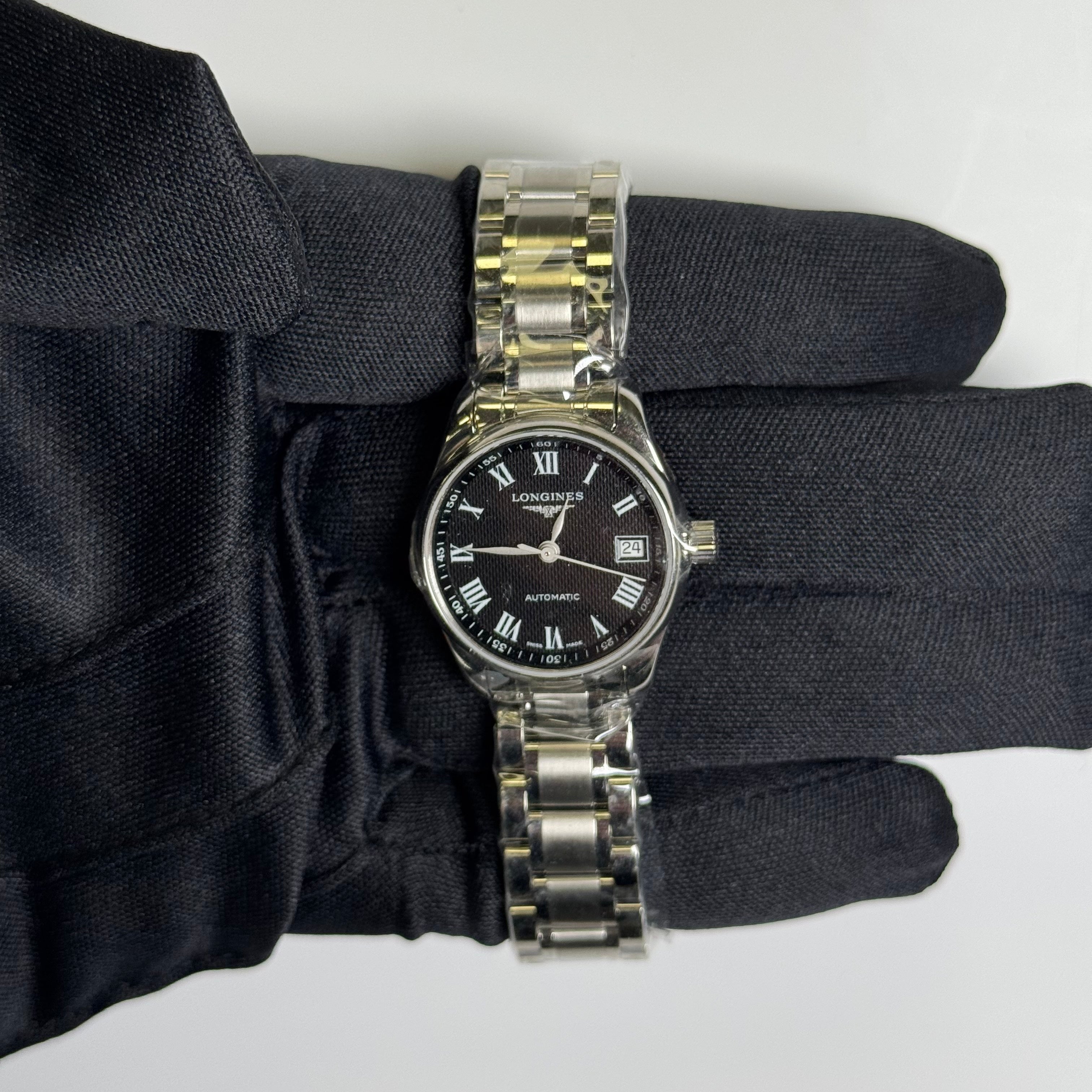 Longines Master Collection 25.5mm Black Dial Watch Ref#L2.128.4.51.6 - Happy Jewelers Fine Jewelry Lifetime Warranty