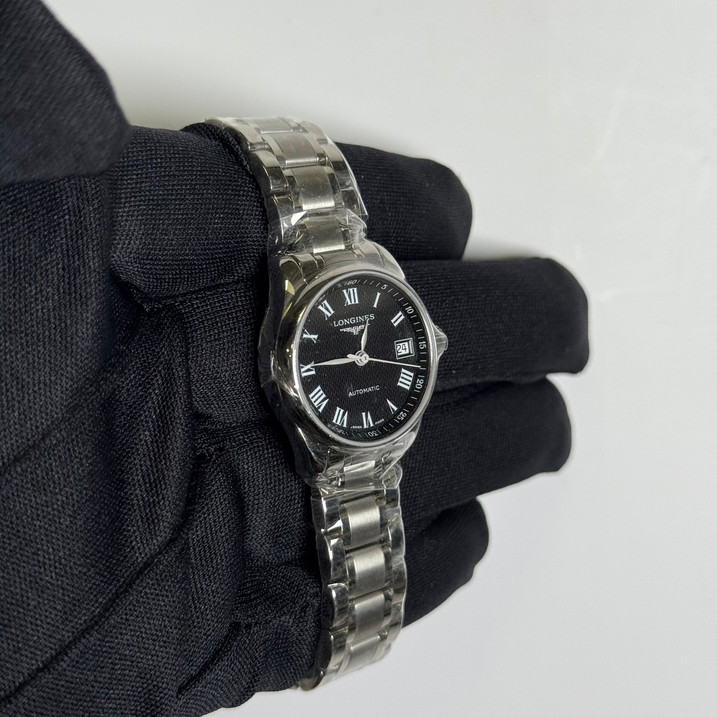 Longines Master Collection 25.5mm Black Dial Watch Ref#L2.128.4.51.6 - Happy Jewelers Fine Jewelry Lifetime Warranty