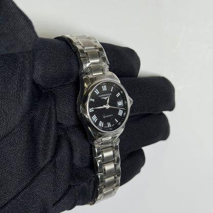 Longines Master Collection 25.5mm Black Dial Watch Ref#L2.128.4.51.6 - Happy Jewelers Fine Jewelry Lifetime Warranty