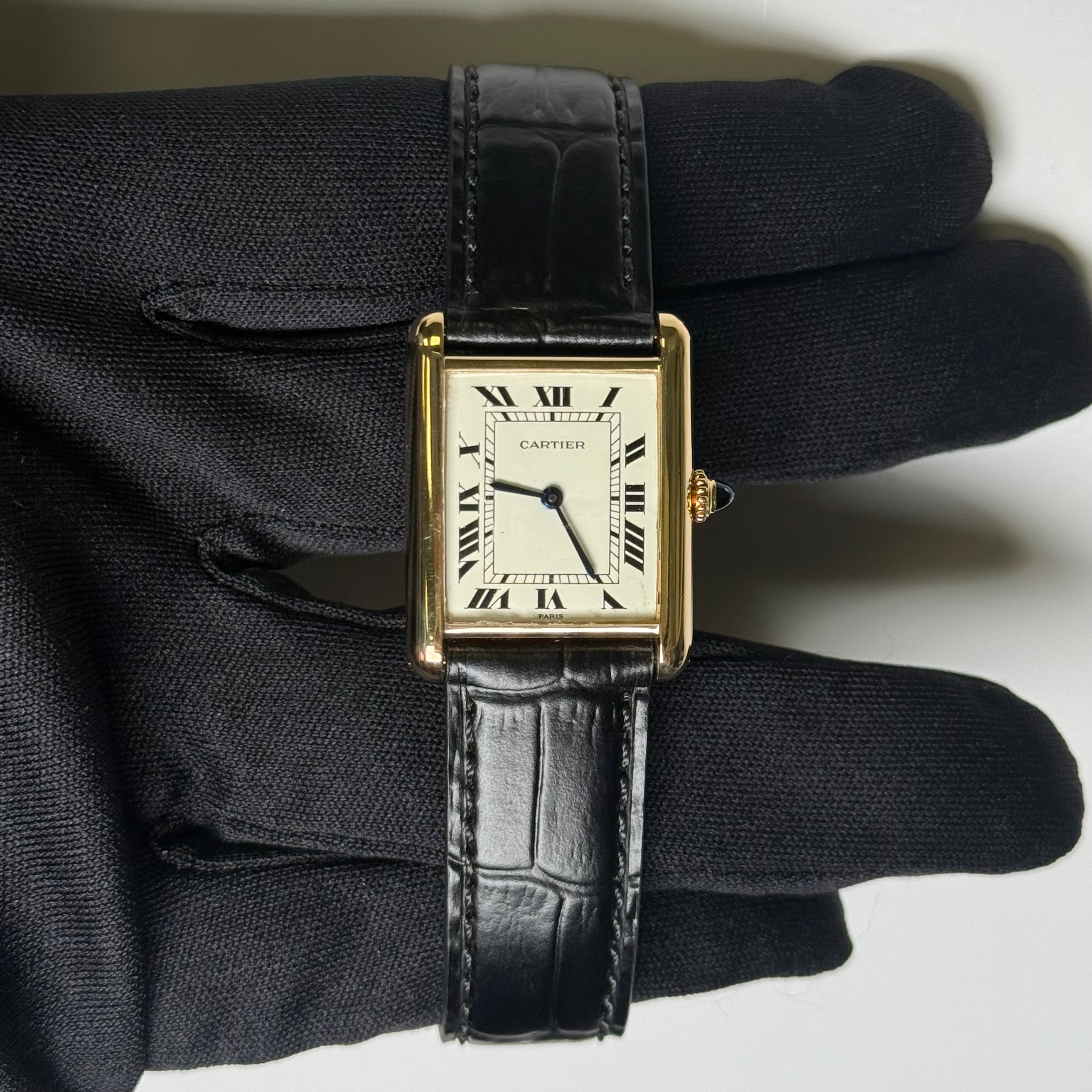 Cartier Tank 23mm White Dial Watch Ref# 337896 - Happy Jewelers Fine Jewelry Lifetime Warranty