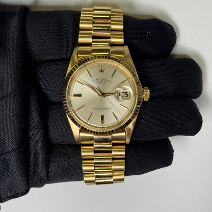 Rolex Datejust 36mm Silver Dial Watch Ref# 1601/8 - Happy Jewelers Fine Jewelry Lifetime Warranty