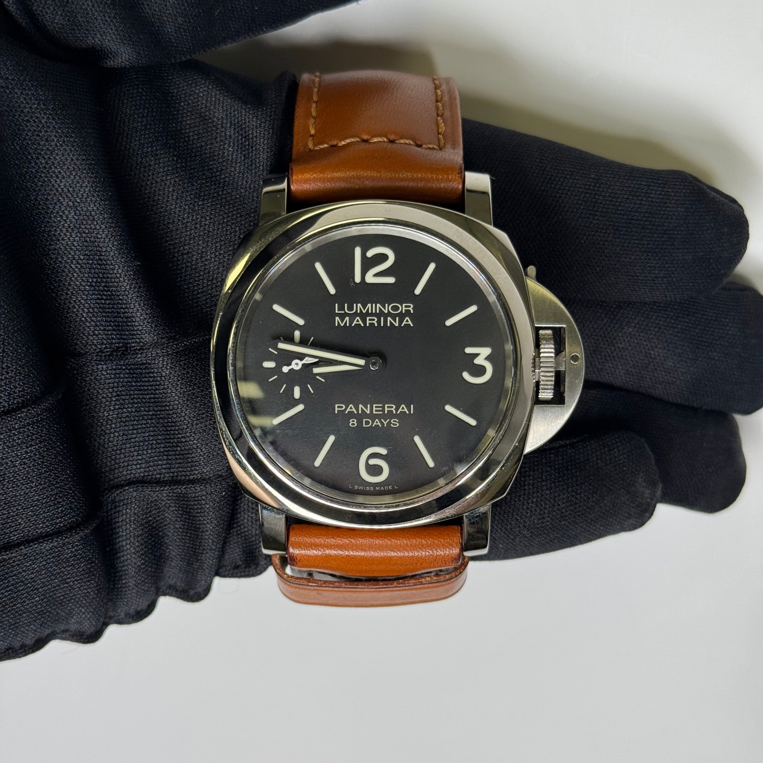 Panerai Luminor 44mm Black Dial Watch Ref# PAM00510