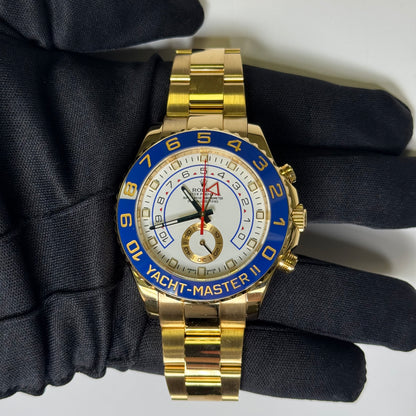 Rolex Yacht-Master II 44mm White Dial Watch Ref# 116688 - Happy Jewelers Fine Jewelry Lifetime Warranty