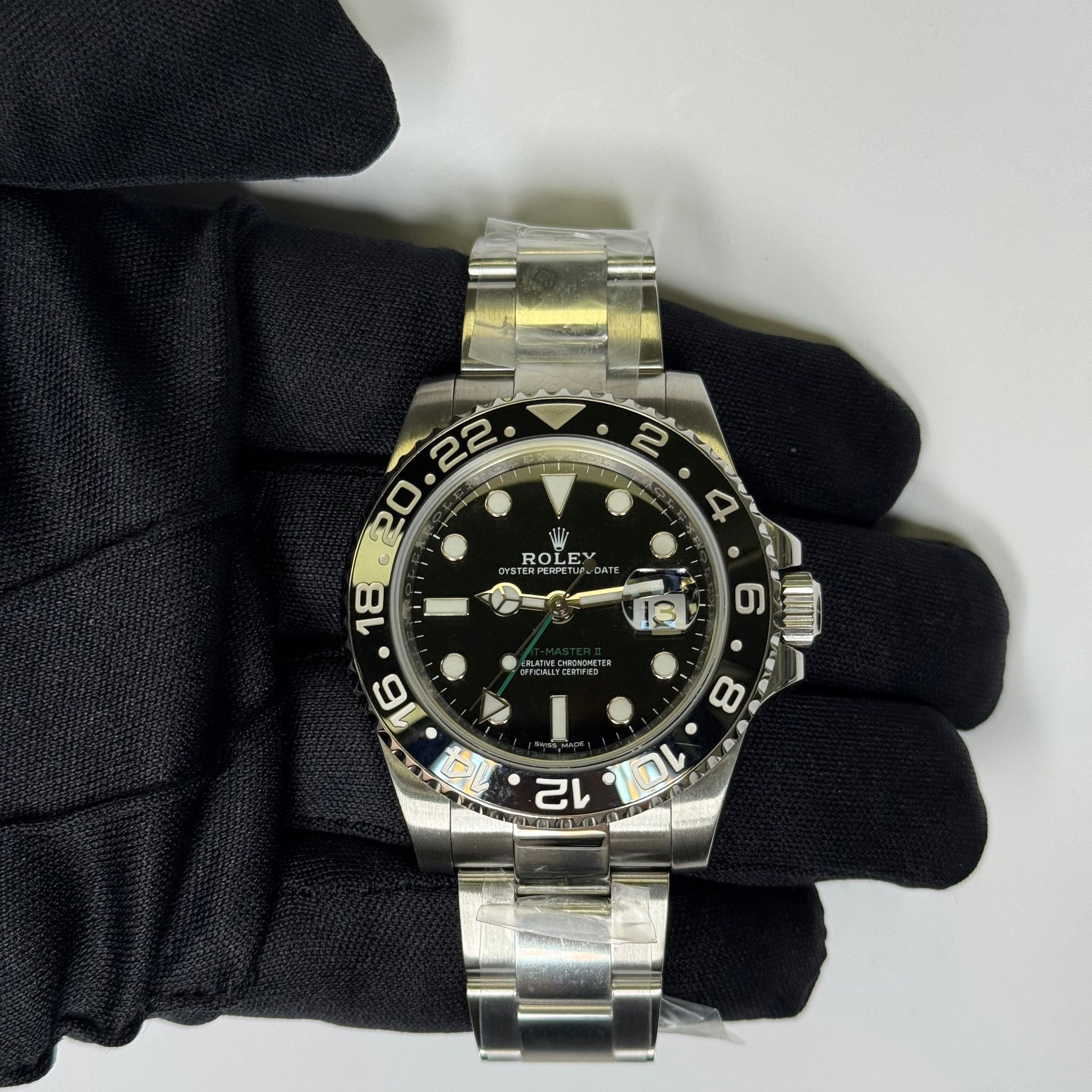Rolex GMT-Master II 40mm Black Dial Watch Ref# 116710LN – Happy