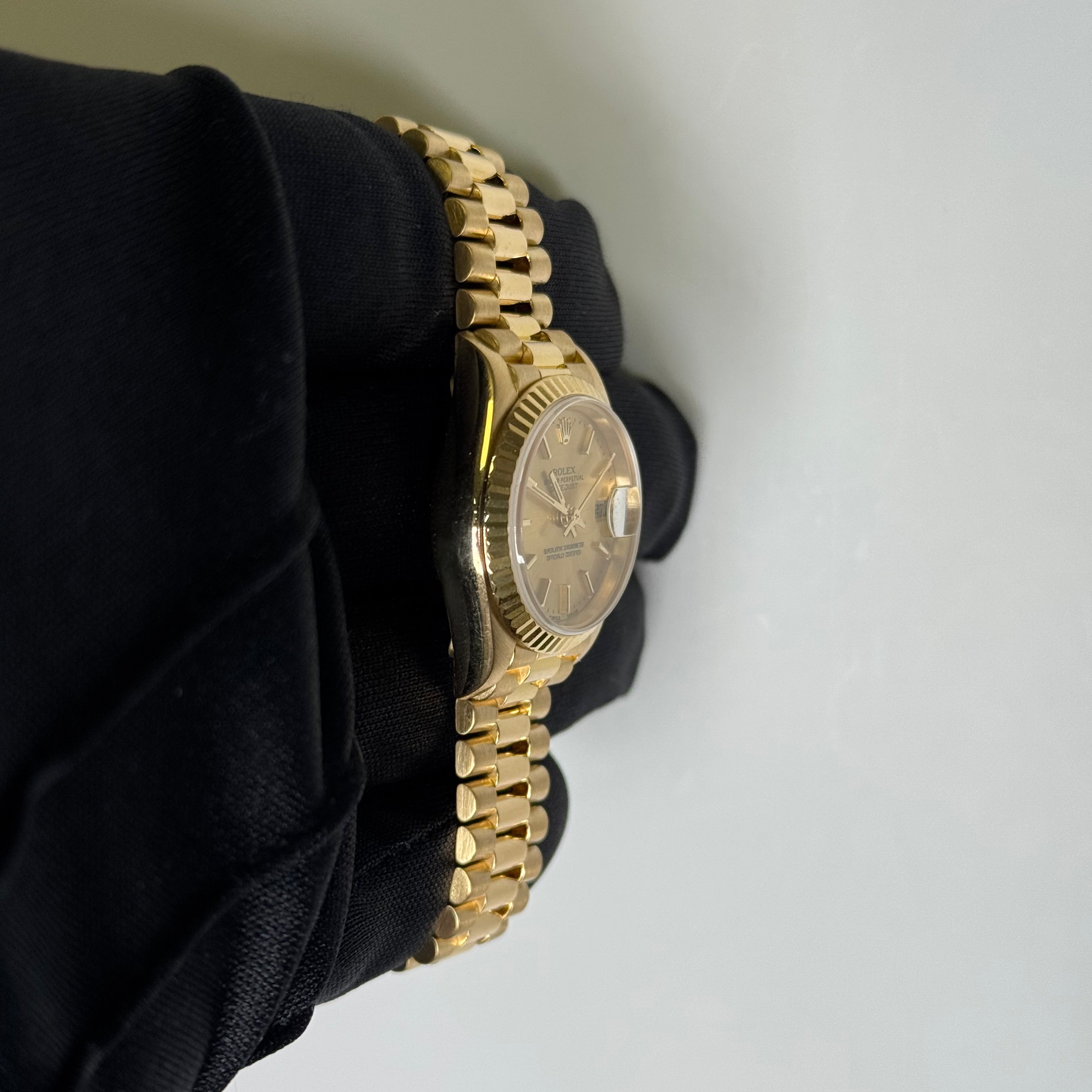 Rolex Datejust 26mm Champagne Dial Watch Ref# 69178 - Happy Jewelers Fine Jewelry Lifetime Warranty
