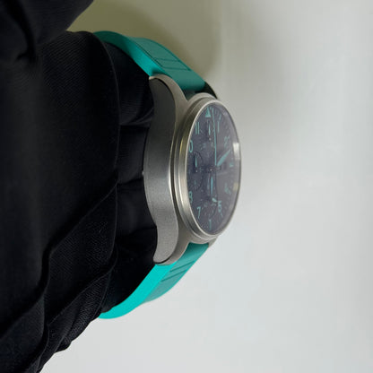 IWC Pilot Chronograph Titanium 41mm  Black Arabic Dial Watch Reference #: IW388108 - Happy Jewelers Fine Jewelry Lifetime Warranty