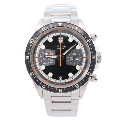 Tudor Heritage Chronograph 42mm Grey Dial Watch Ref# 70330N - Happy Jewelers Fine Jewelry Lifetime Warranty