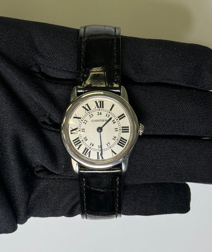 Cartier Ronde Solo 29mm White Dial Watch Ref# W6700155 - Happy Jewelers Fine Jewelry Lifetime Warranty