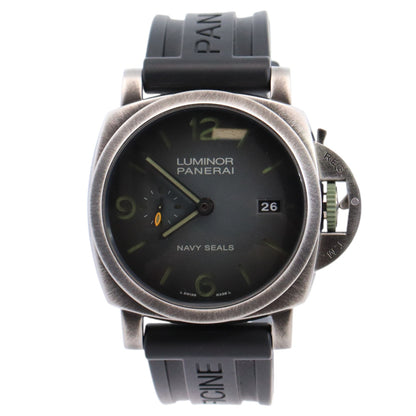 Panerai Luminor 44mm Black Dial Watch Ref# PAM01412 - Happy Jewelers Fine Jewelry Lifetime Warranty