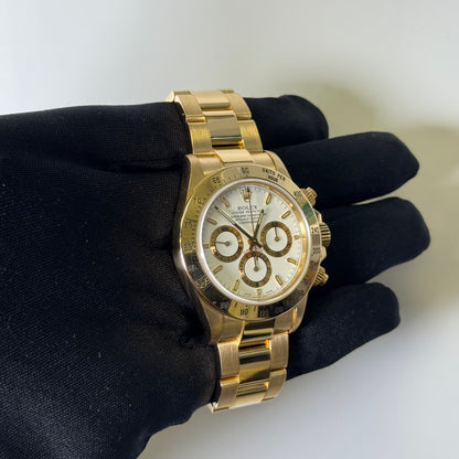 Rolex Daytona 40mm White Dial Watch Ref# 16528 - Happy Jewelers Fine Jewelry Lifetime Warranty