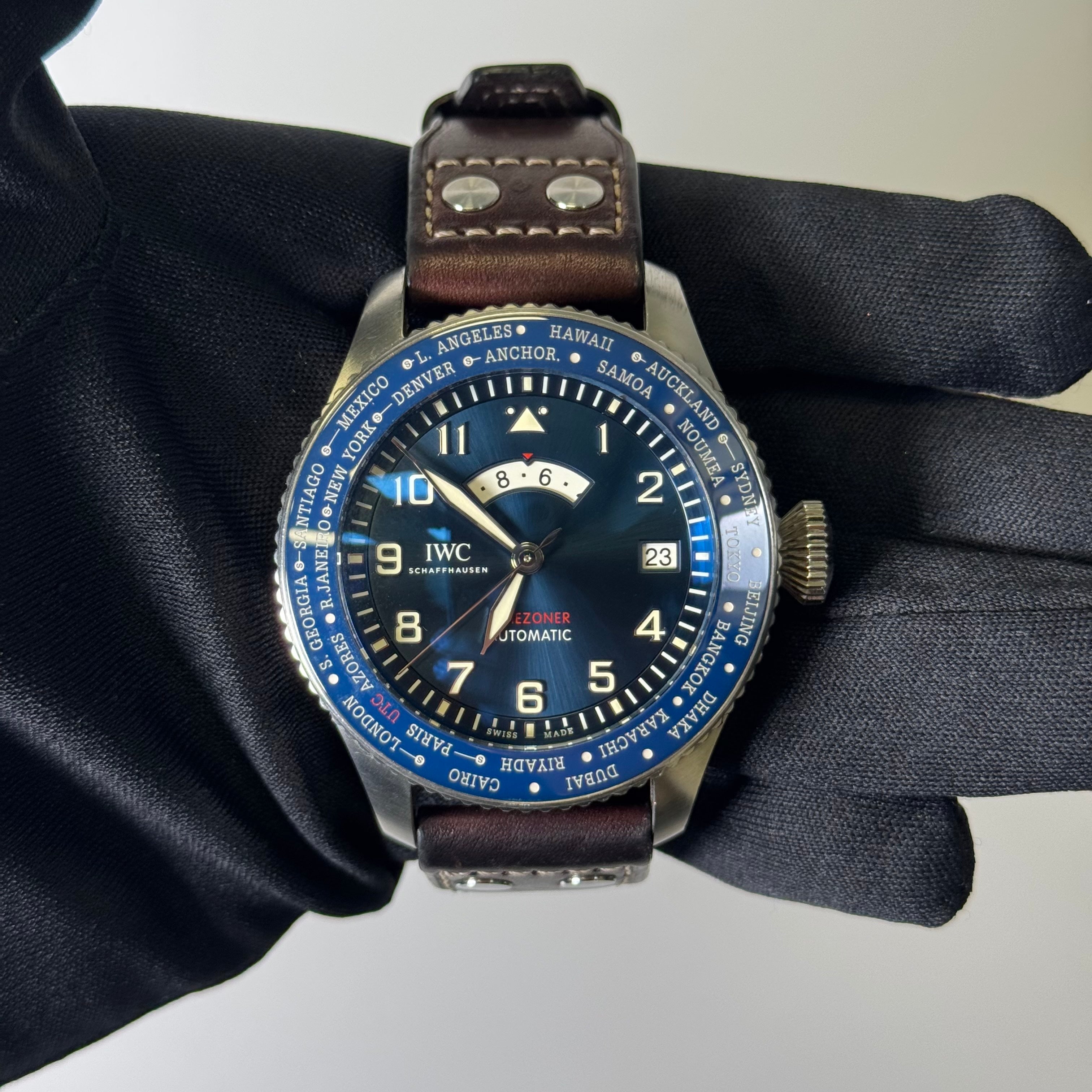 IWC Pilots 46mm Blue Dial Watch Ref# IW395503 - Happy Jewelers Fine Jewelry Lifetime Warranty