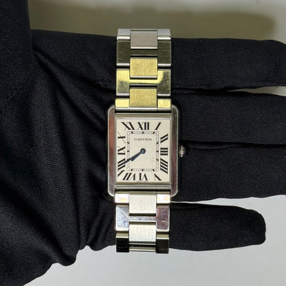 Cartier Tank Solo 34.8mm White Dial Watch Reference #W5200014 - Happy Jewelers Fine Jewelry Lifetime Warranty