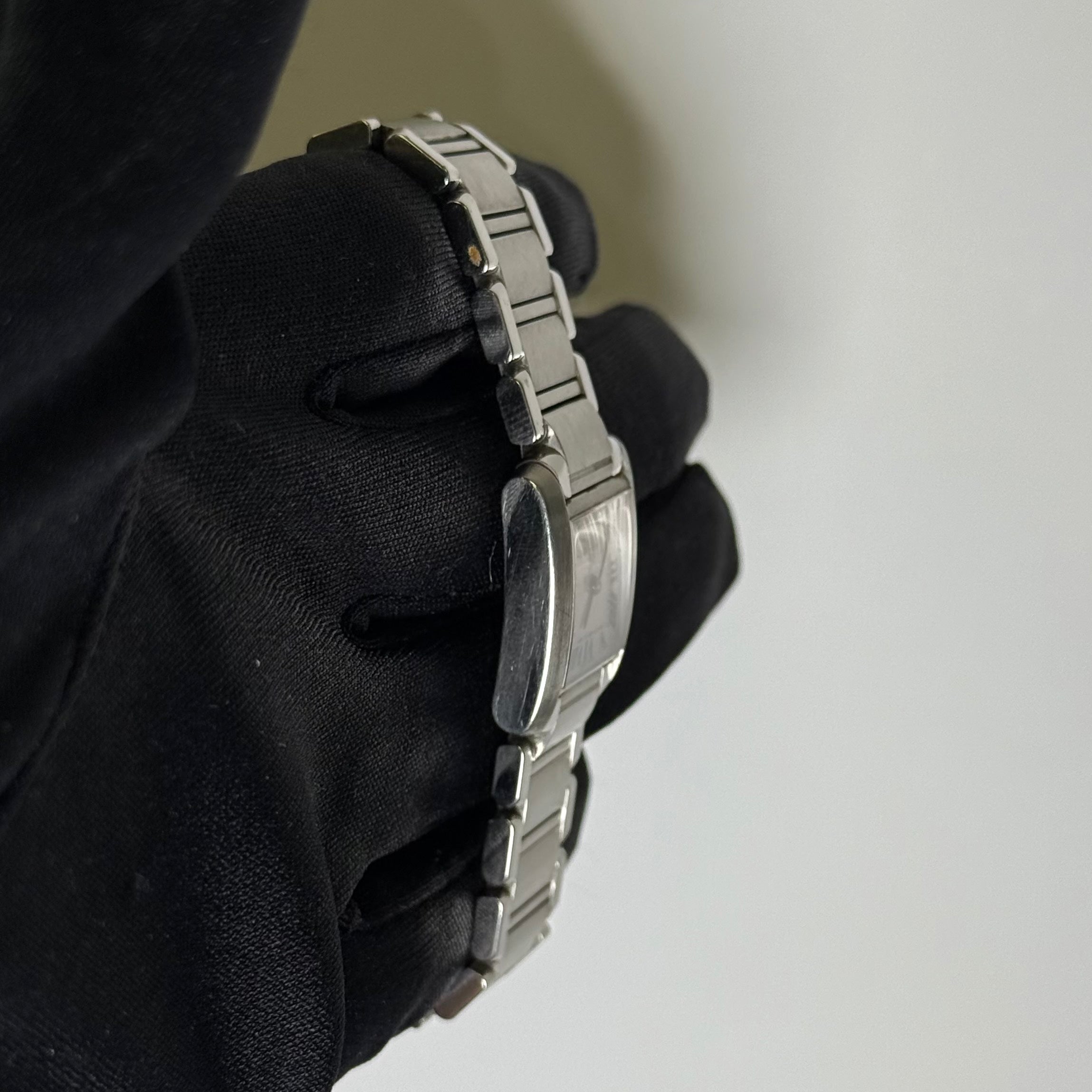 Cartier Tank Francaise 20x25mm Pink Mother of Pearl Dial Watch Reference #W51028Q3 - Happy Jewelers Fine Jewelry Lifetime Warranty