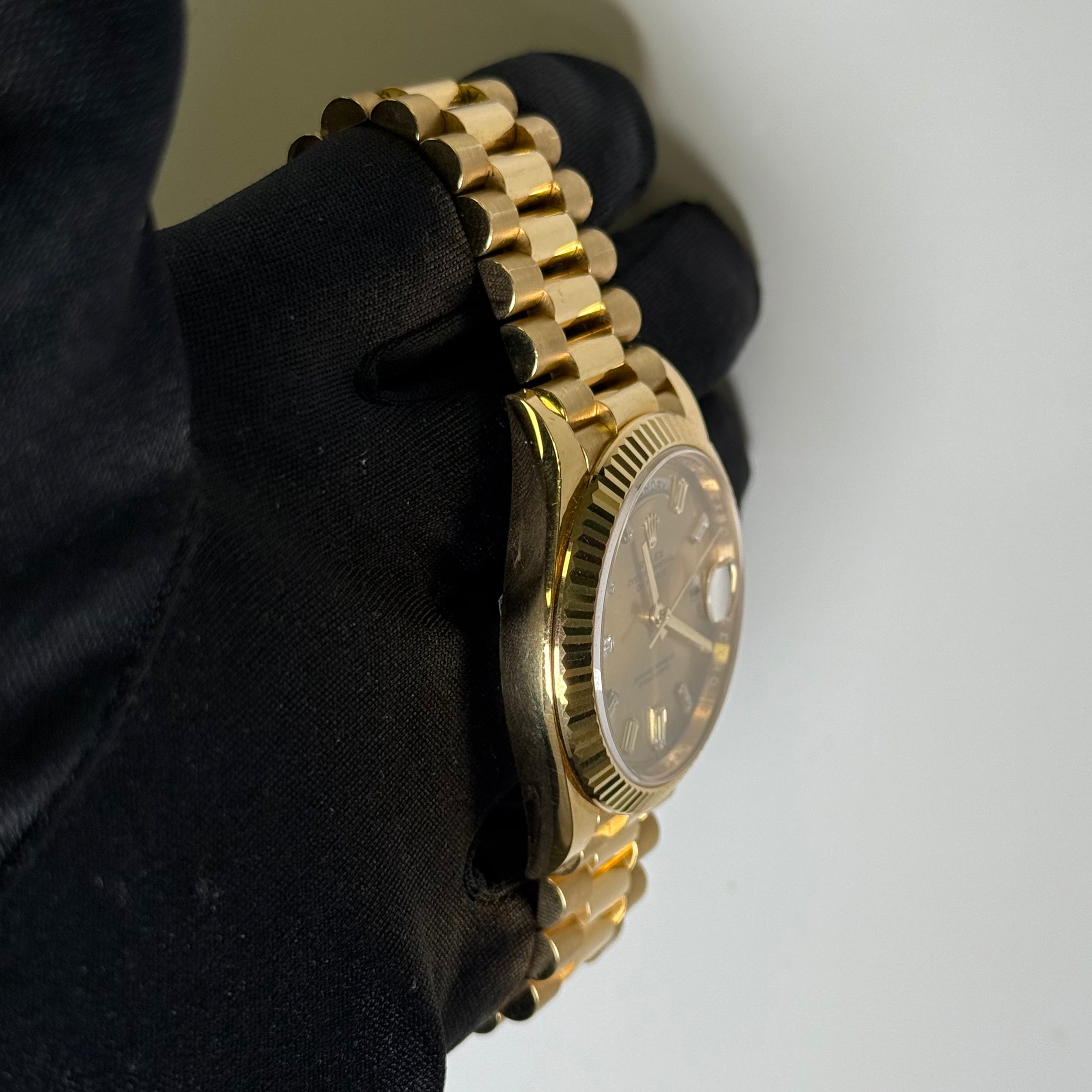 Rolex Day-Date 40mm Champagne Dial Watch Ref# 228238 - Happy Jewelers Fine Jewelry Lifetime Warranty