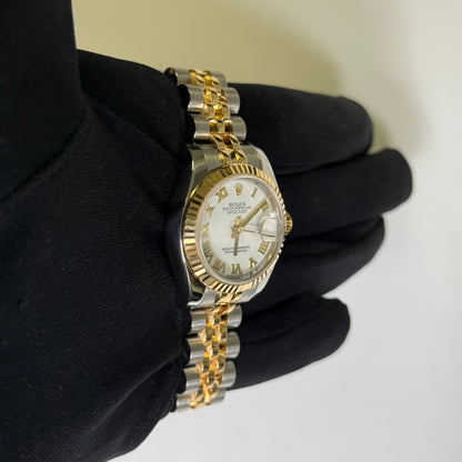 Rolex Datejust 26mm White Dial Watch Ref# 179173 - Happy Jewelers Fine Jewelry Lifetime Warranty