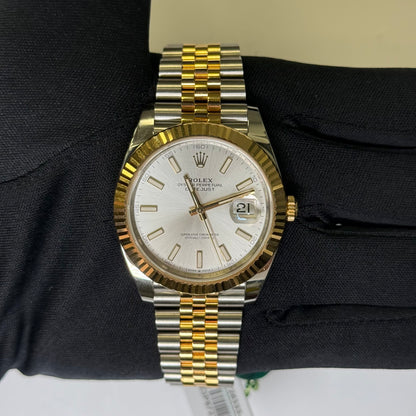 Rolex Datejust 41mm Silver Dial Watch Ref# 126333 - Happy Jewelers Fine Jewelry Lifetime Warranty