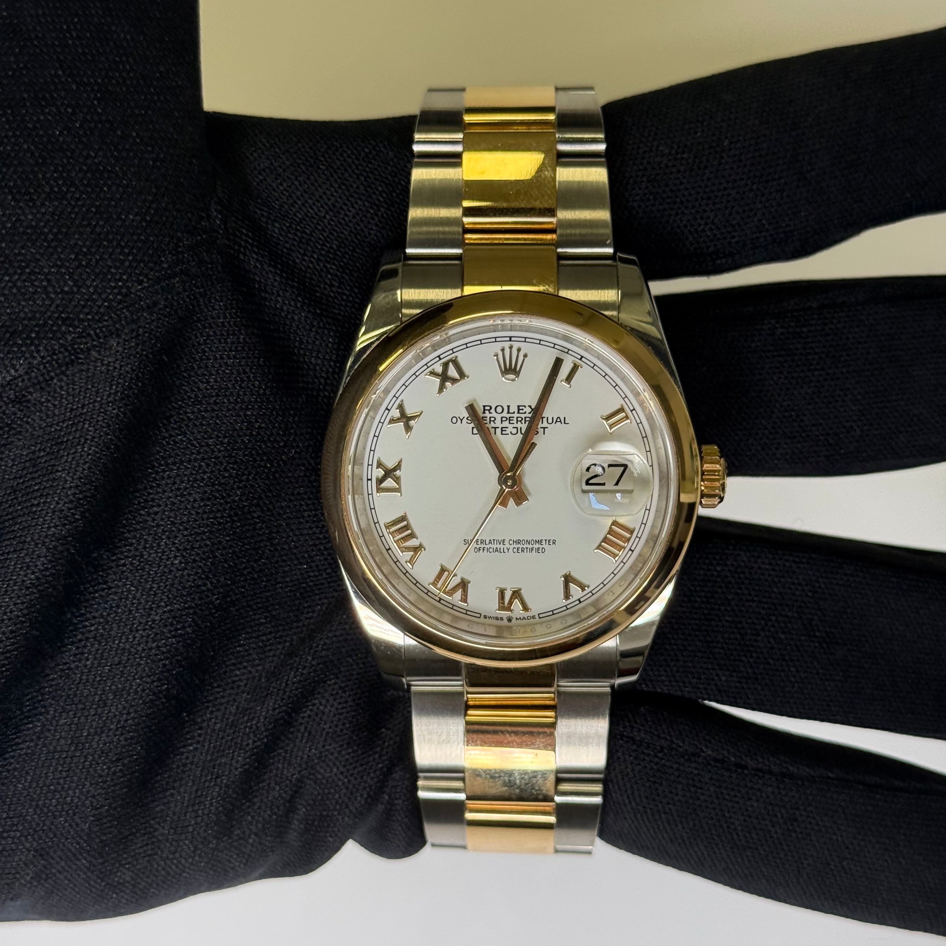 Rolex Datejust 36mm White Dial Watch Ref# 116203 - Happy Jewelers Fine Jewelry Lifetime Warranty