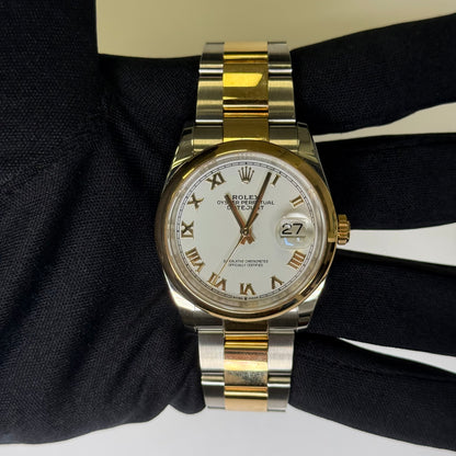 Rolex Datejust 36mm White Dial Watch Ref# 116203 - Happy Jewelers Fine Jewelry Lifetime Warranty