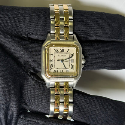 Cartier Panthere 27mm Ivory Roman Dial Watch Ref# 1100 - Happy Jewelers Fine Jewelry Lifetime Warranty