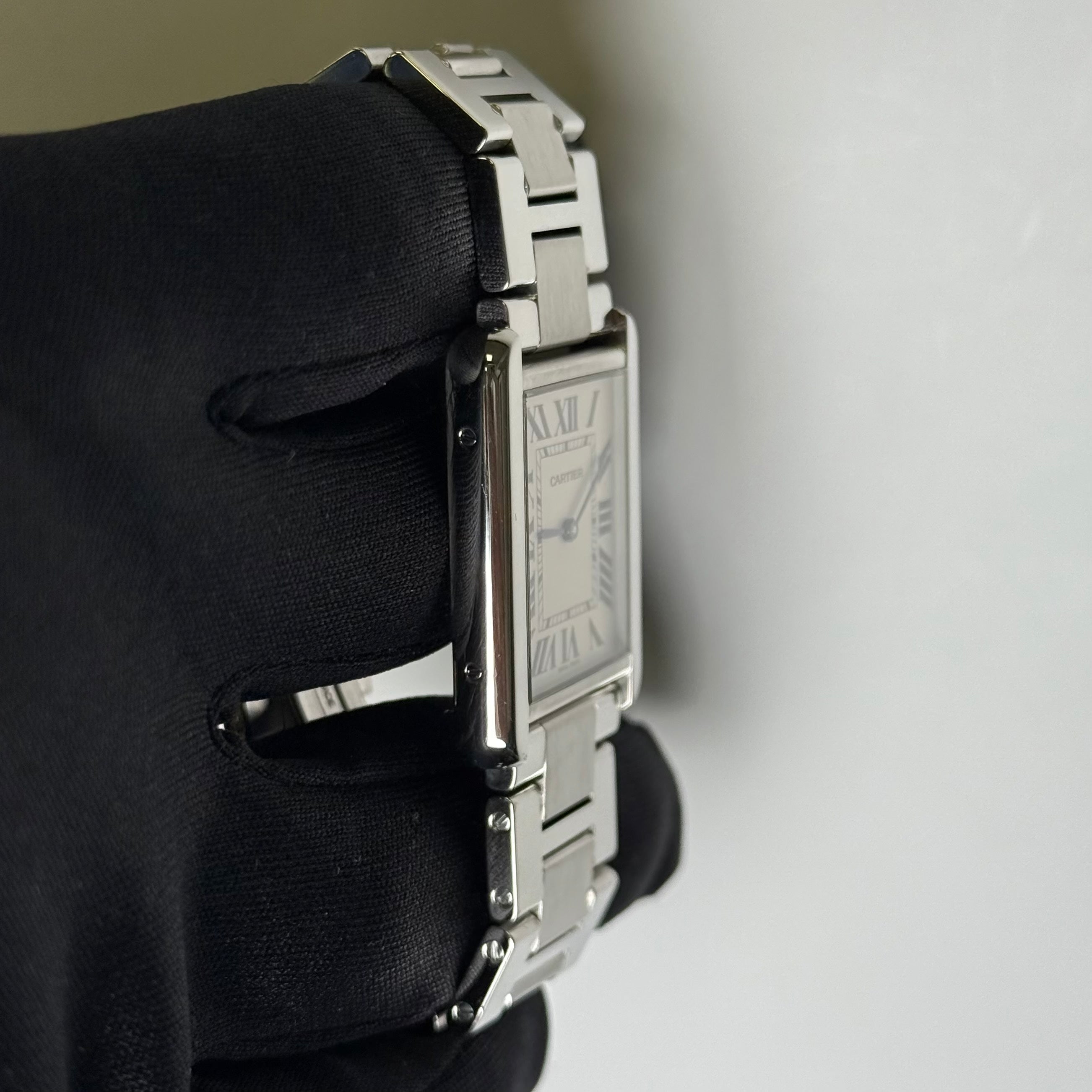 Cartier Tank Solo 34.8mm White Dial Watch Reference #W5200014 - Happy Jewelers Fine Jewelry Lifetime Warranty