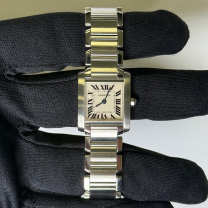 Cartier Tank 20mm Ivory Dial Watch Ref# W51008Q3 - Happy Jewelers Fine Jewelry Lifetime Warranty