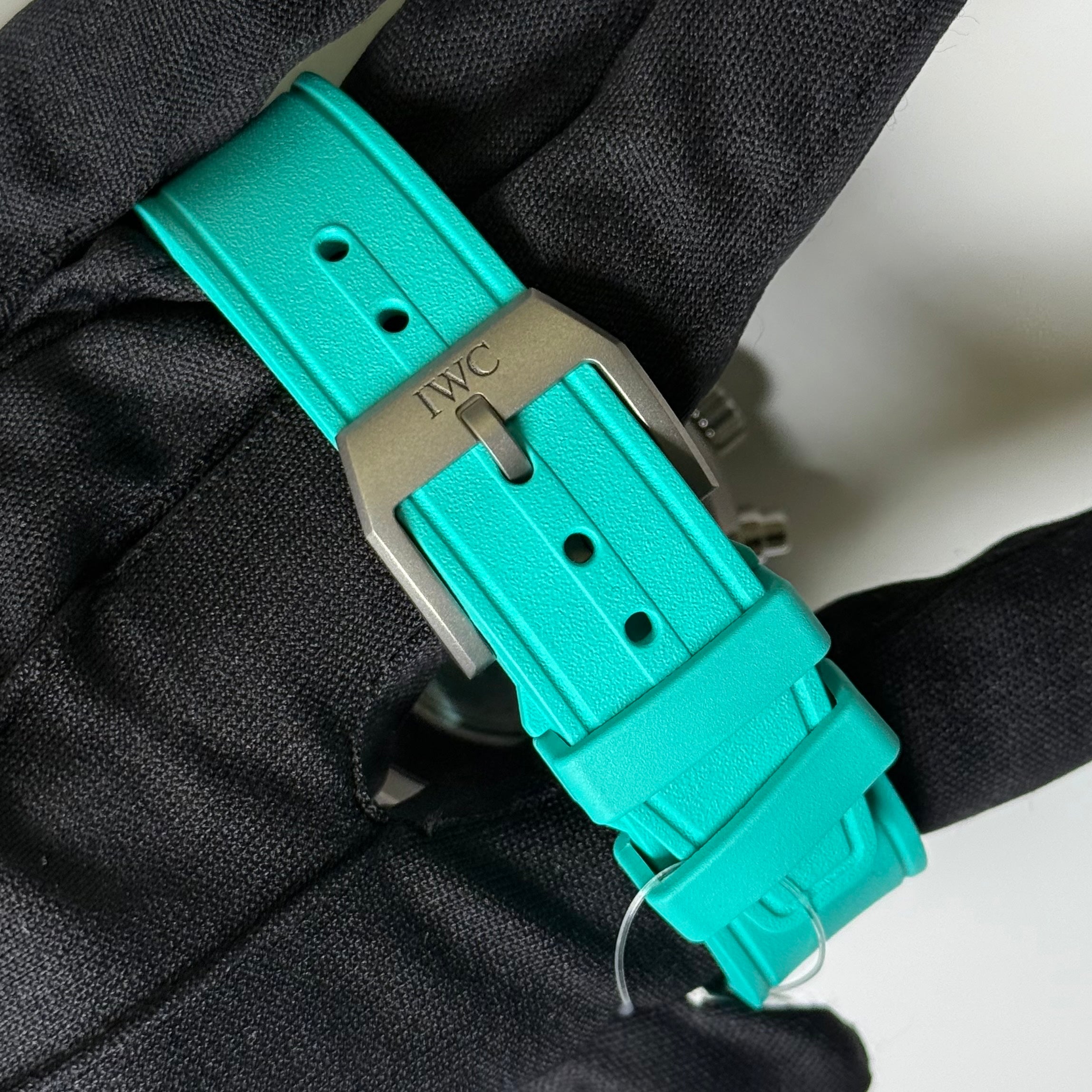 IWC Pilot Chronograph Titanium 41mm  Black Arabic Dial Watch Reference #: IW388108 - Happy Jewelers Fine Jewelry Lifetime Warranty