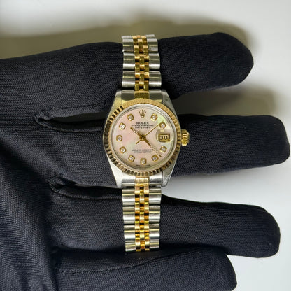 Rolex Datejust 26mm MOP Dial Watch Ref# 69173 - Happy Jewelers Fine Jewelry Lifetime Warranty