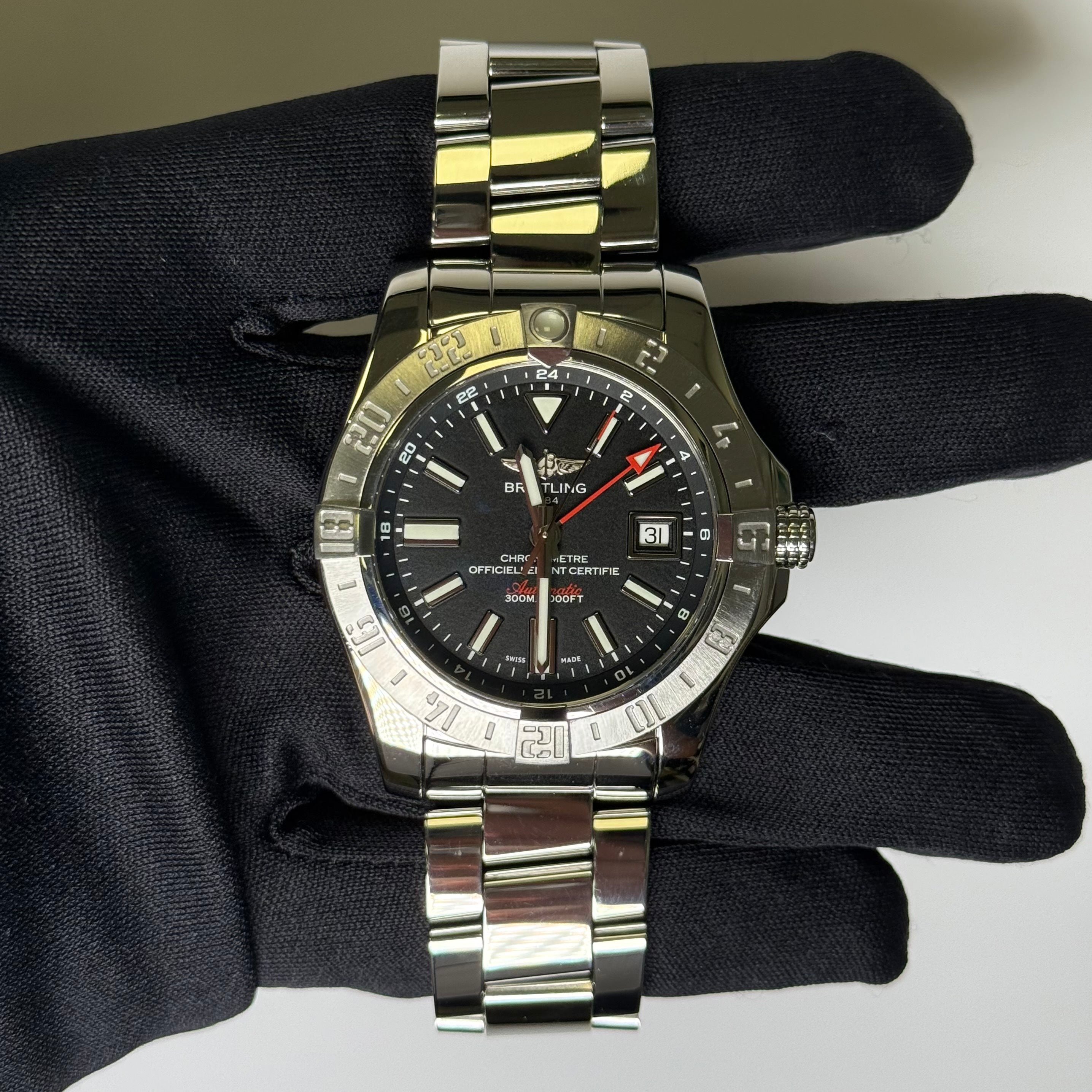 Breitling Avenger II 43mm Black Dial Watch Ref# A3239011/BC35 - Happy Jewelers Fine Jewelry Lifetime Warranty