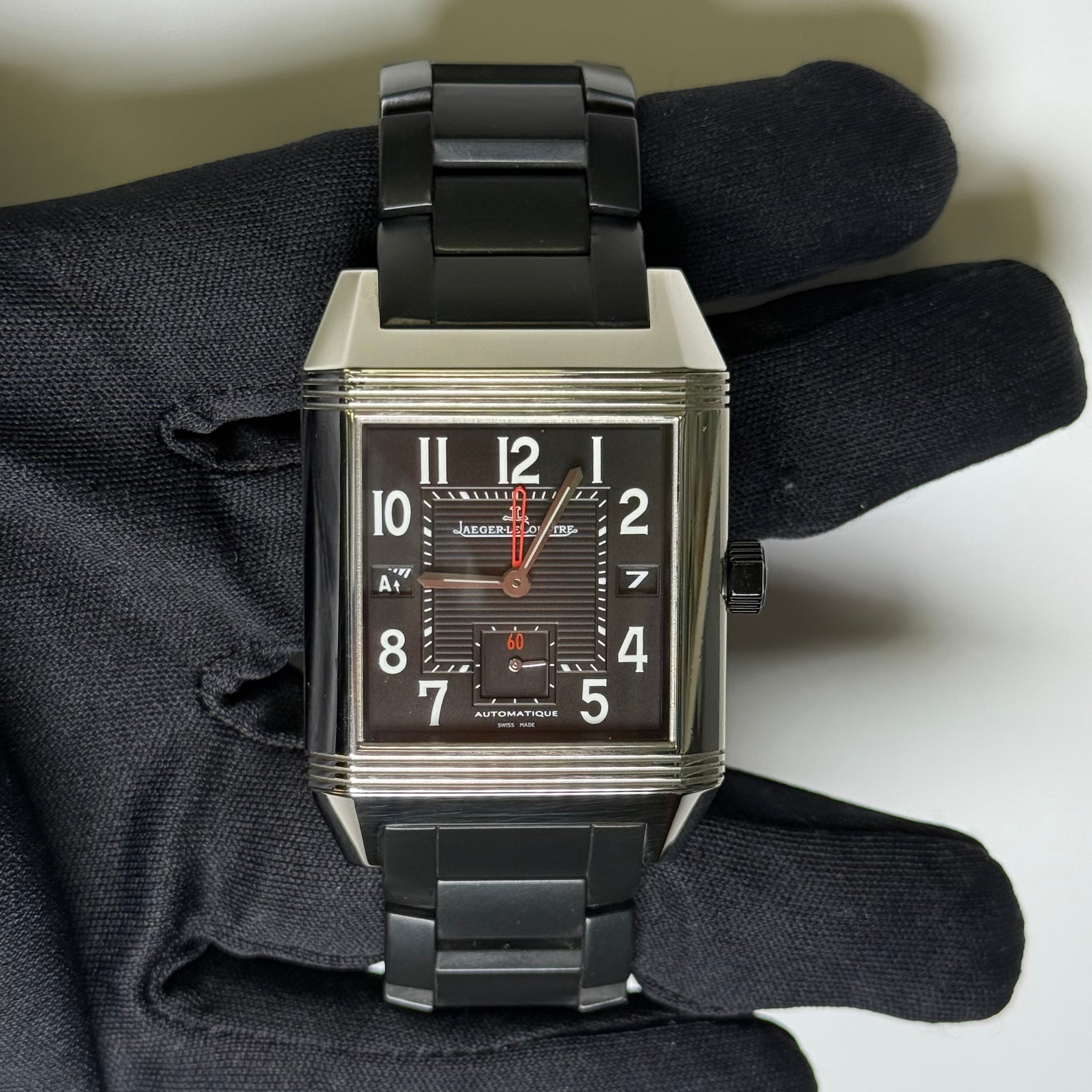 Jaeger-LeCoultre Reverso 35mm Black Dial Ref# 230.8.77 - Happy Jewelers Fine Jewelry Lifetime Warranty