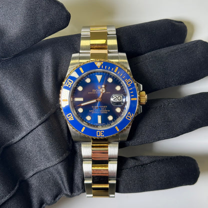 Rolex Submariner 40mm Blue Dial Watch Ref# 116613LB - Happy Jewelers Fine Jewelry Lifetime Warranty