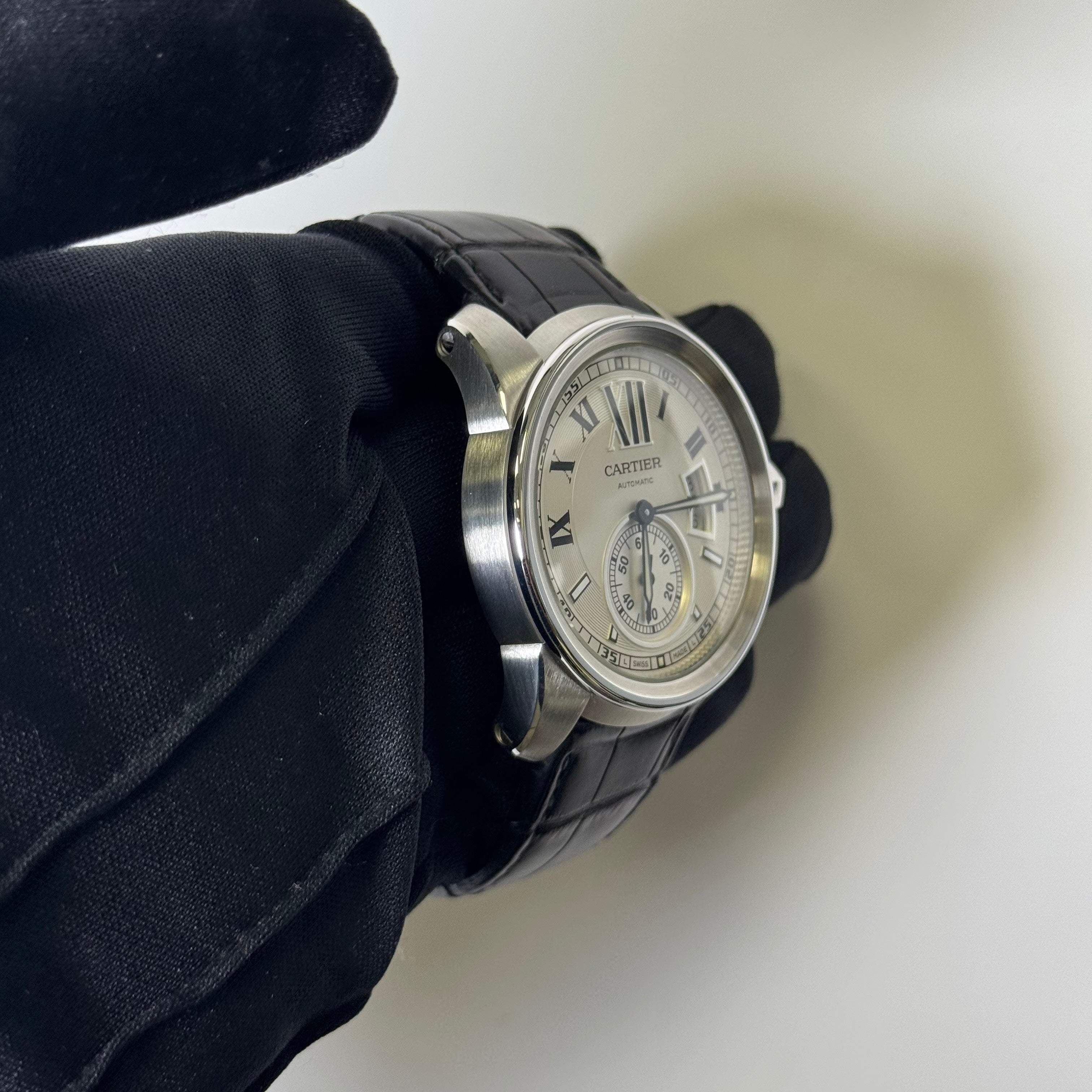 Cartier Calibre 42mm Silver Dial Watch Ref# W7100013 - Happy Jewelers Fine Jewelry Lifetime Warranty
