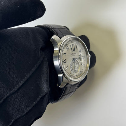 Cartier Calibre 42mm Silver Dial Watch Ref# W7100013 - Happy Jewelers Fine Jewelry Lifetime Warranty