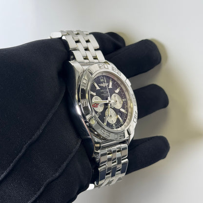 Breitling Chronomat GMT Black Chronograph Dial Watch Ref# AB041012