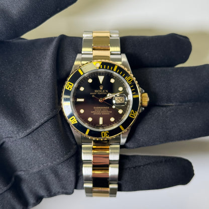 Rolex Submariner 40mm Black Dial Watch Ref# 16613 - Happy Jewelers Fine Jewelry Lifetime Warranty