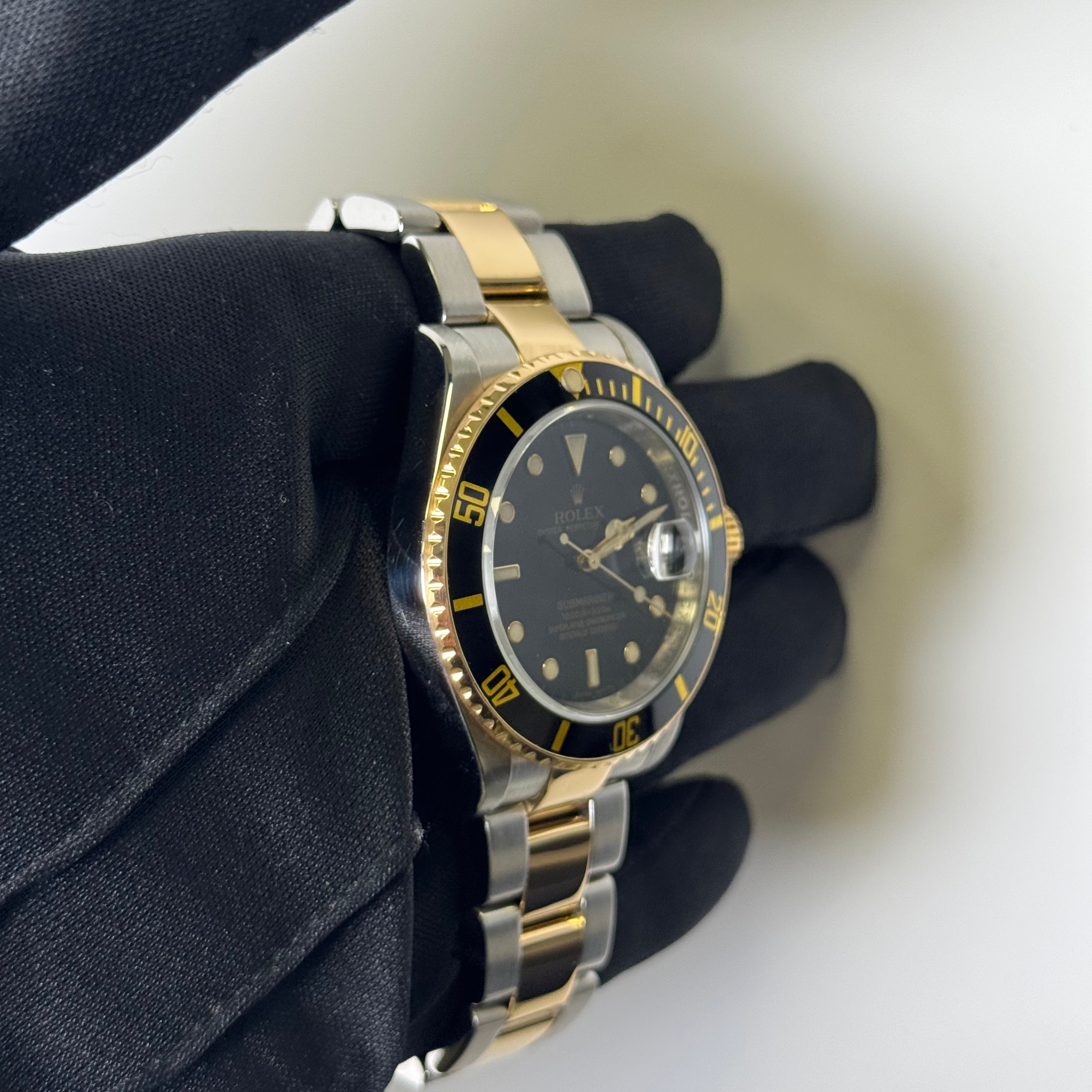 Rolex Submariner 40mm Black Dial Watch Ref# 16613 - Happy Jewelers Fine Jewelry Lifetime Warranty