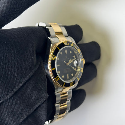Rolex Submariner 40mm Black Dial Watch Ref# 16613 - Happy Jewelers Fine Jewelry Lifetime Warranty
