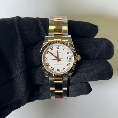 Rolex Datejust 31mm White Dial Watch Ref# 178271 - Happy Jewelers Fine Jewelry Lifetime Warranty