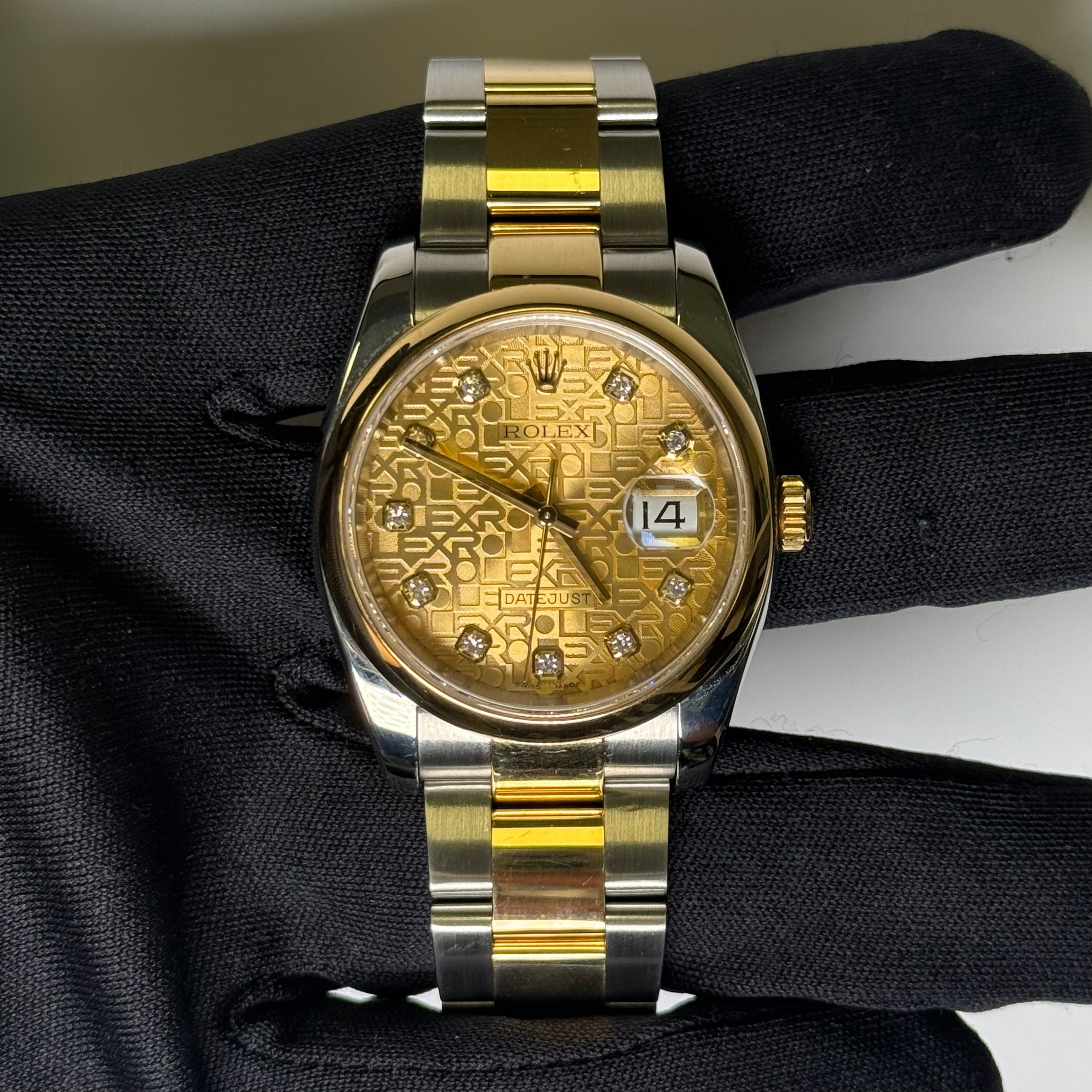 Rolex Datejust 36mm Champagne Dial Watch Ref# 116203