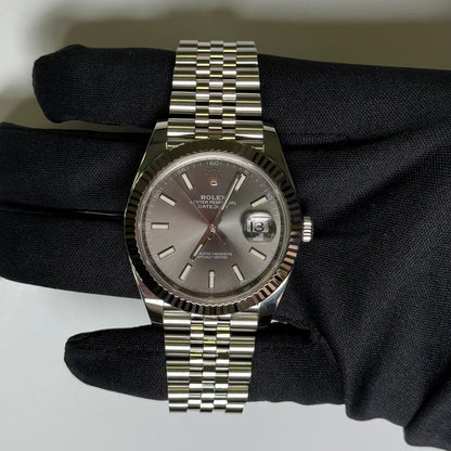 Rolex Datejust 41mm Rhodium Dial Watch Ref# 126334 - Happy Jewelers Fine Jewelry Lifetime Warranty