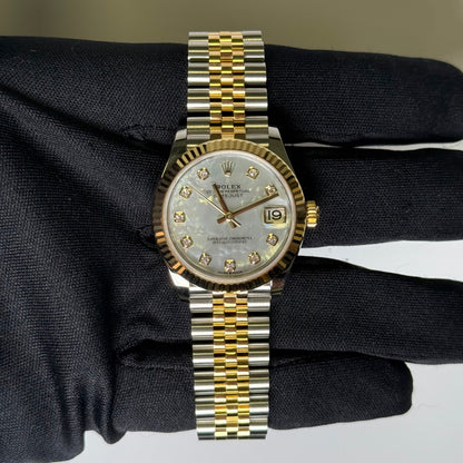 Rolex Datejust 31mm MOP Dial Watch Ref# 278273 - Happy Jewelers Fine Jewelry Lifetime Warranty