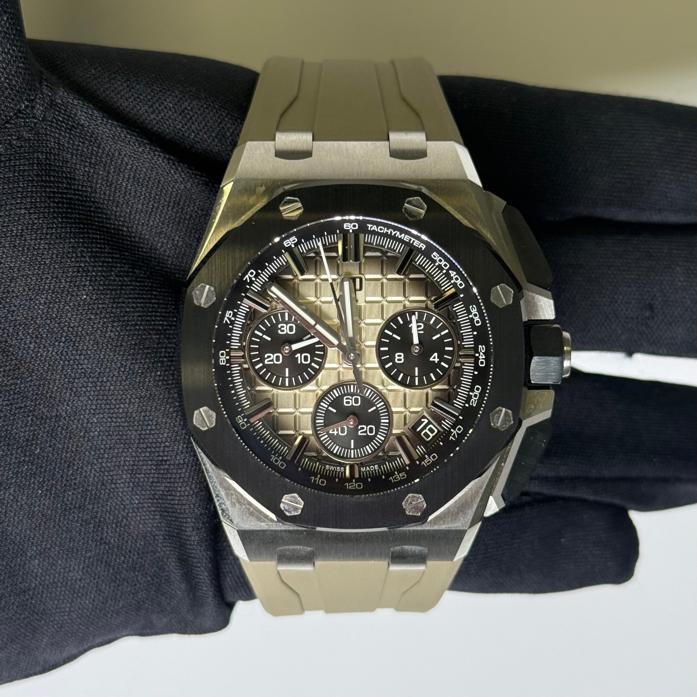 Audemars Piguet Royal Oak 43mm Smoke Light Brown Dial Watch Ref# 26420SO.OO.A600CA.01