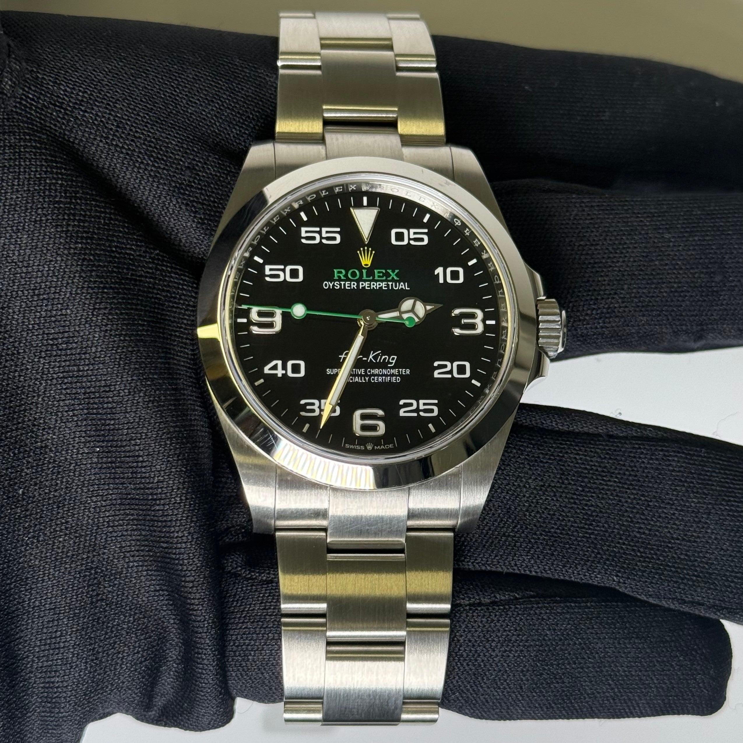 Rolex Air-King 40mm Black Dial Watch Ref# 126900 - Happy Jewelers Fine Jewelry Lifetime Warranty