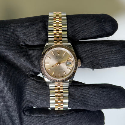 Rolex Datejust 28mm Pink Dial Watch Ref# 279171 - Happy Jewelers Fine Jewelry Lifetime Warranty