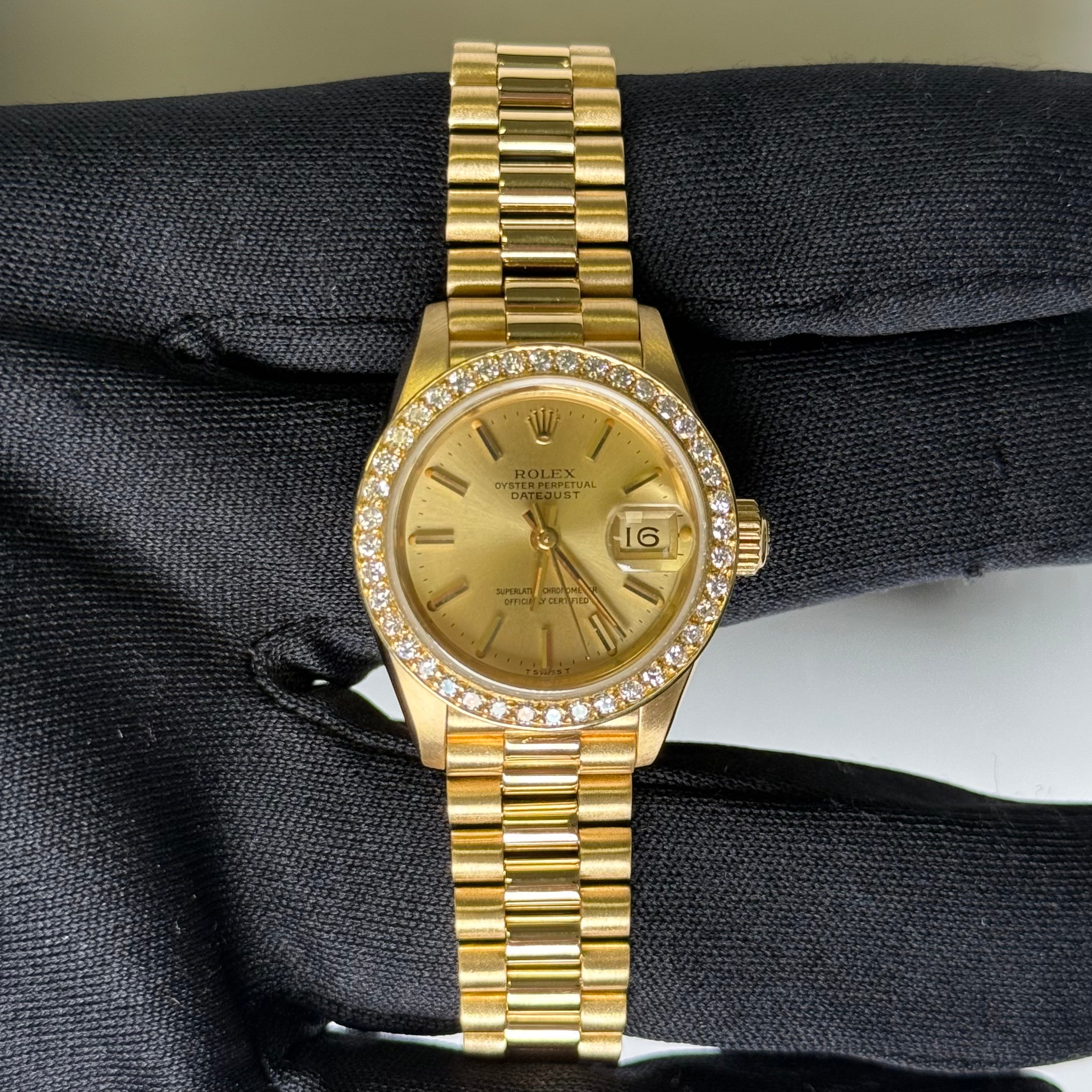 Rolex Datejust 26mm Champagne Dial Watch Ref# 69178
