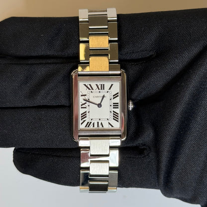 Cartier Tank Solo 24x31mm White Dial Watch Reference #W5200013